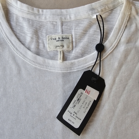NWT rag & bone Cotton T-shirt - size XXL - Picture 2 of 6